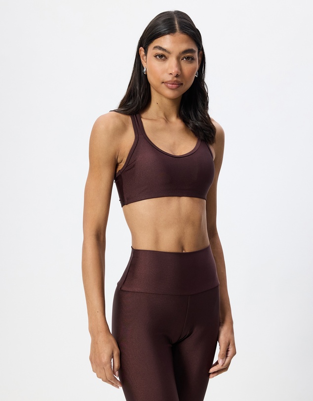 AVE Active - Espresso Shine Racer Bra