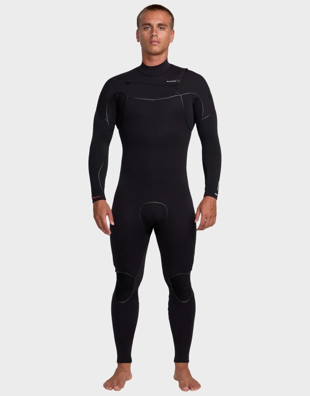 Quiksilver - Mens 4/3mm Marathon Sessions Chest Zip Wetsuits