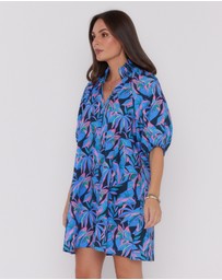 ALEXANDRA - Malta Dress Navy Floral Print