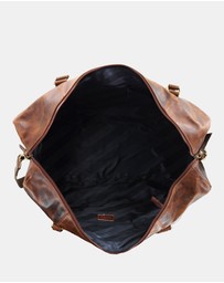 Pierre Cardin - Pierre Cardin Smooth Leather Overnight Bag