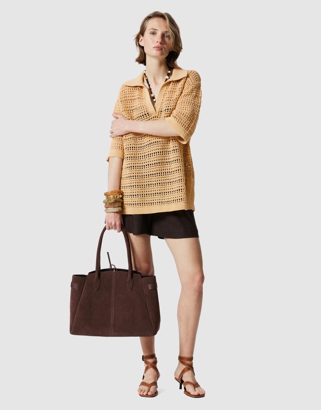 & Other Stories - Pointelle-Knit Polo Shirt