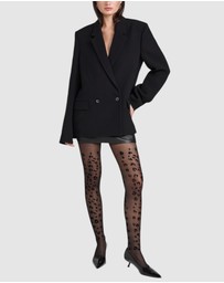 High Heel Jungle - Leopard Print Tights