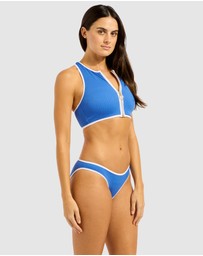Seafolly - Beach Bound Zip Front Tank Top Bikini Top