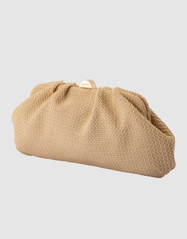 Olga Berg - Oriana Woven Clutch