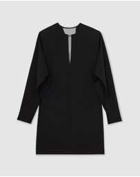 REISS - ATELIER Lula Crepe Sheer-Back Mini Dress
