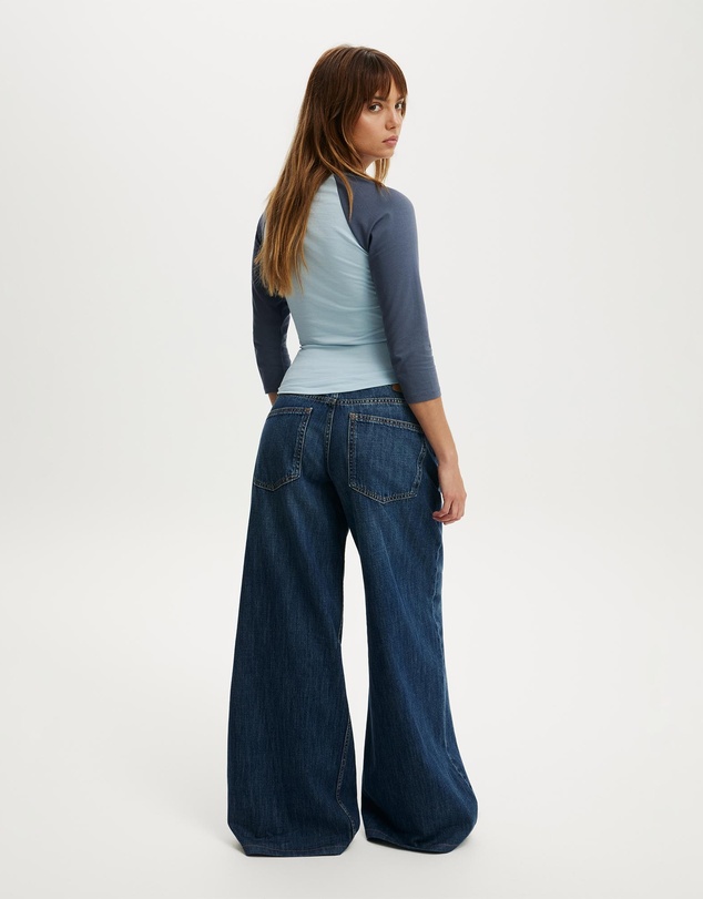 Cotton On - Petite Low Rise Wide Jean