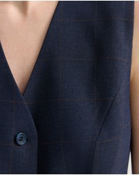 Oxford - Alice Checked Waistcoat