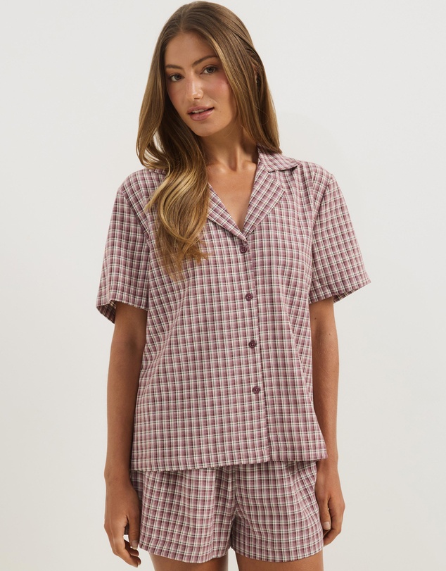 Atmos&Here - Lola Check Pyjama Shorts Set