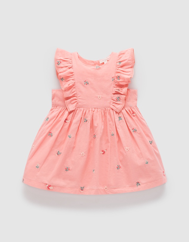 Purebaby - Broderie Dress -Kids-Babies