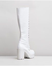 ROC Boots Australia - Lash Leather Platform Boots