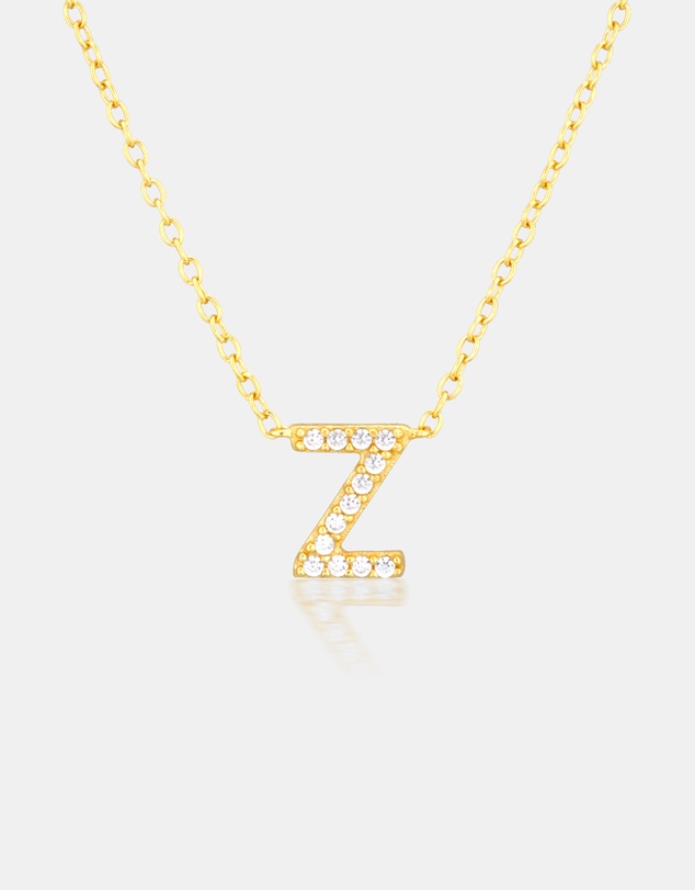 The Silver Collective - A-Z Letter Necklace - Z