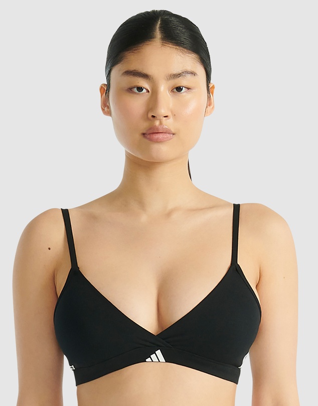 adidas Sportswear - Active Essentials Cotton 3 Stripes Triangle Wrap Bralette
