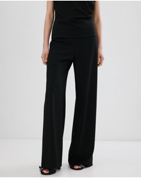 M.N.G - Straight-Fit Trousers With Elastic Waist