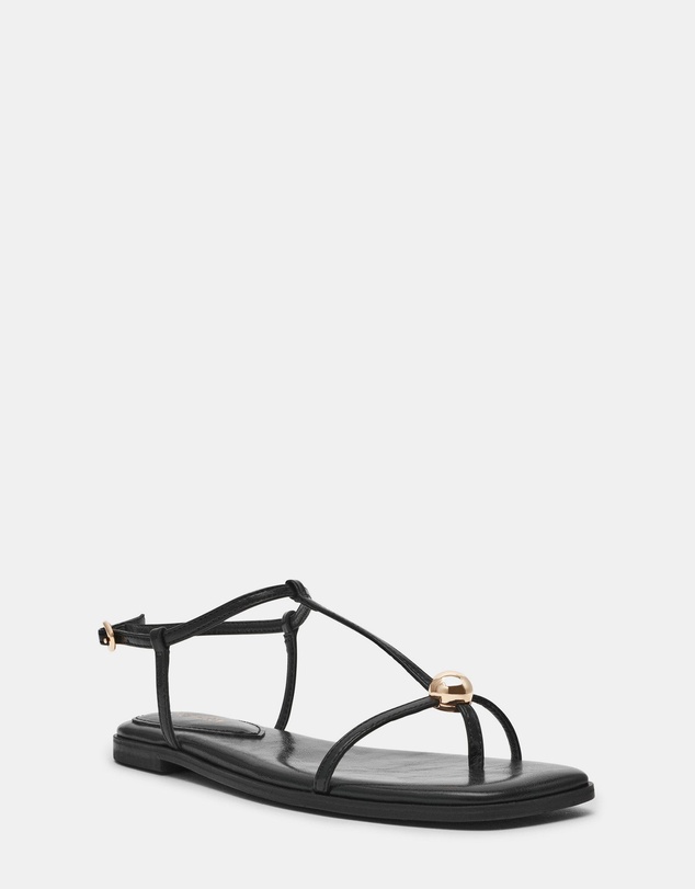 Steve Madden - Ritzy black square-toe strappy sandal