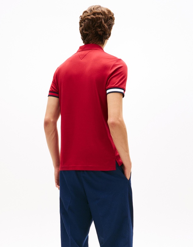 Tommy Hilfiger - Slim Fit Interlock Knit Tipped Polo Shirt