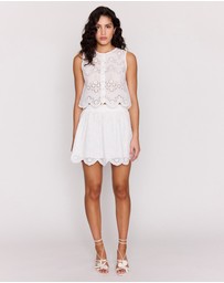 MINKPINK - Tahlia Broidery Mini Skirt