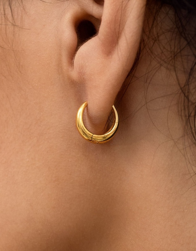 SAINT VALENTINE - Positano Mini Hoops - Gold