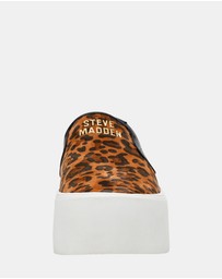 Steve Madden - Clifftop-L Leopard Suede Sneakers