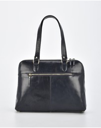 Cobb & Co - Fawkner Structured Leather Business Bag