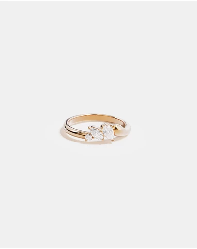 By Charlotte - Crystal Wings Ring