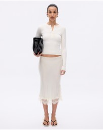 Minima Esenciales - Wren Merino Wool Rib Knit Top