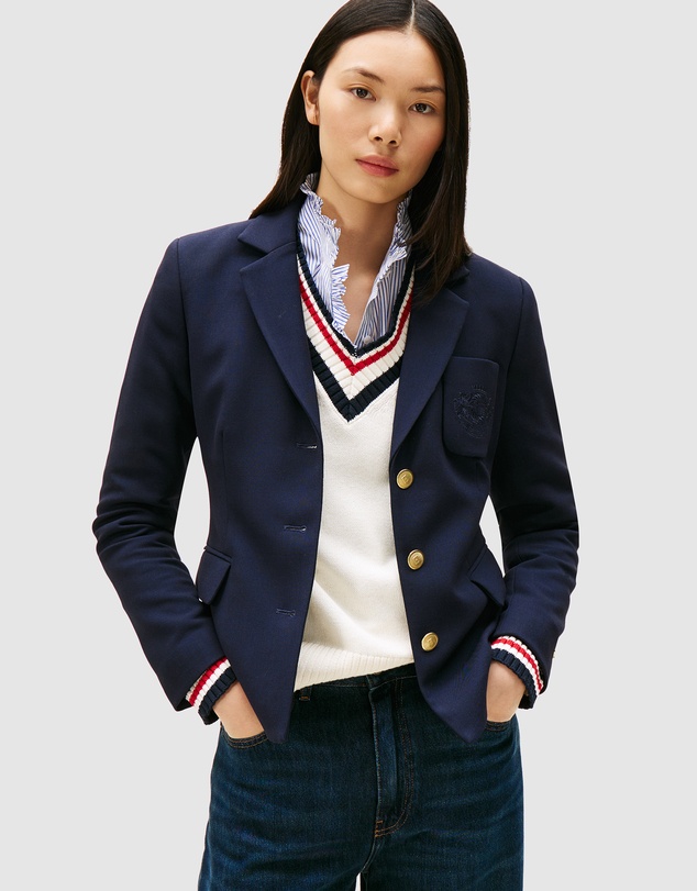 Tommy Hilfiger - TH Crest Embroidery Slim Fit Blazer