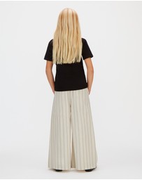Calvin Klein Jeans - Girls Relaxed Striped Poplin Pants