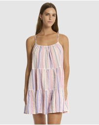 Sea Level Australia - Boho Stripe Tie Back Short Sundress