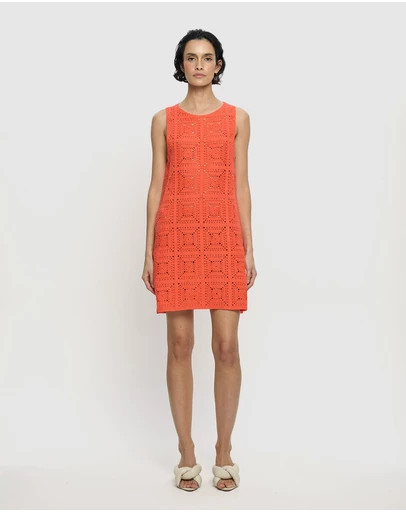 KIVARI - Brenna Crochet Mini Dress