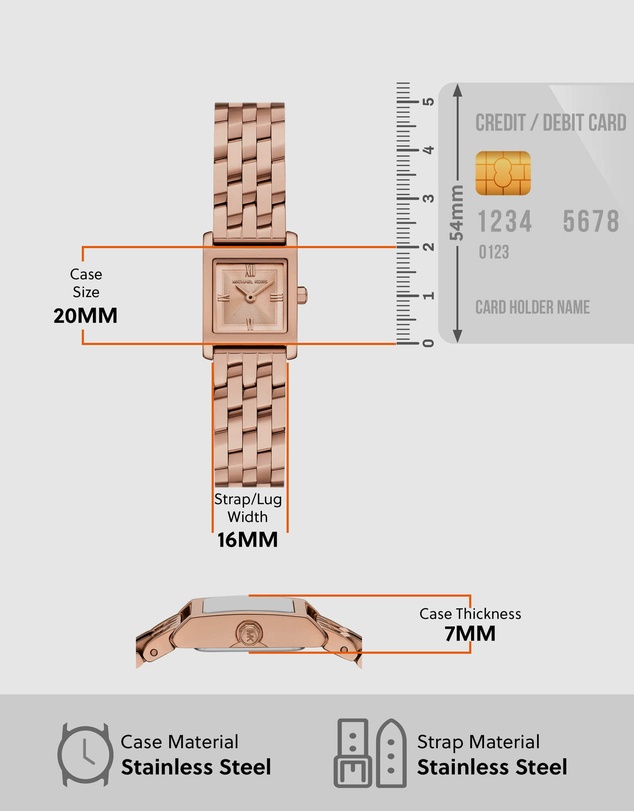 Michael Kors - Georgie Rose Gold Analogue Watch
