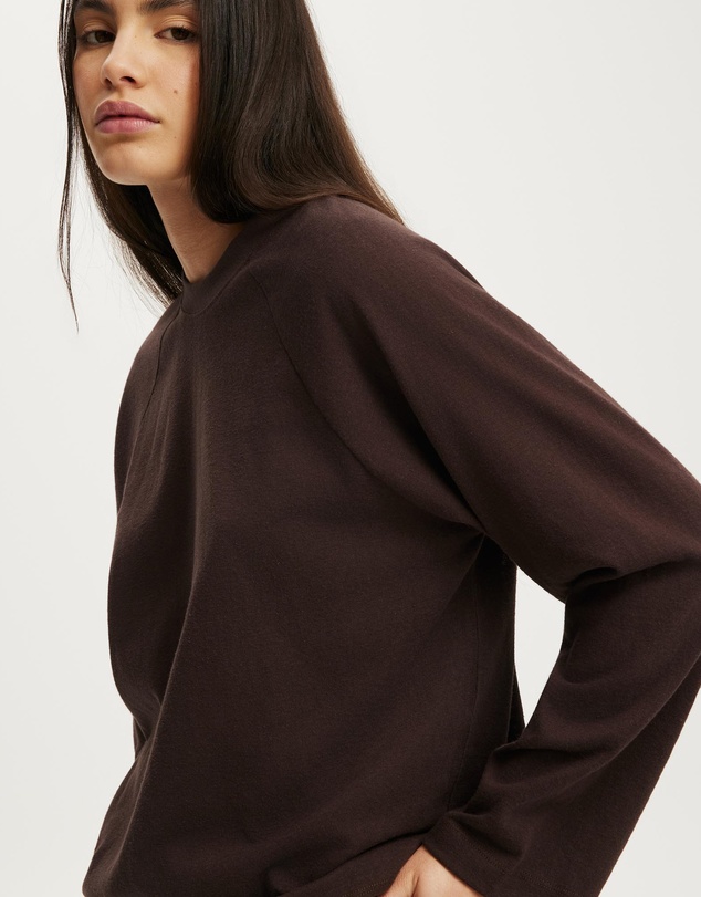 Cotton On - Boxy Raglan Long Sleeve Tee