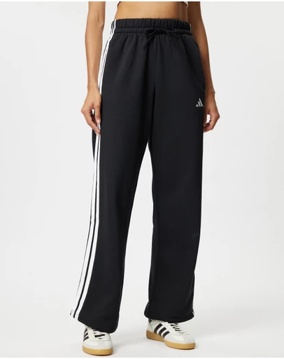 adidas Sportswear - Essentials 3-Stripes Open-Hem Fleece Pants
