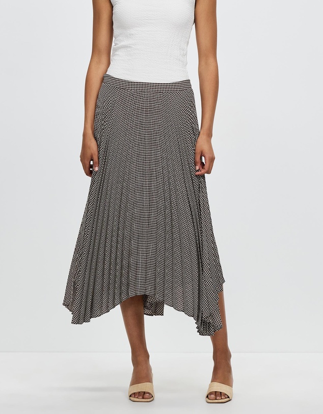 David Lawrence - Izmir Check Pleat Skirt