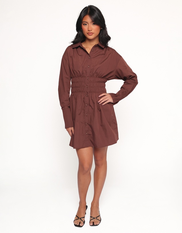 Petal & Pup - Wallace Mini Dress - Chocolate