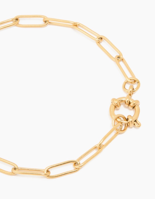 Lovisa - Waterproof Gold Plated Stainless Steel Fine Link Dainty Clasp Bracelet