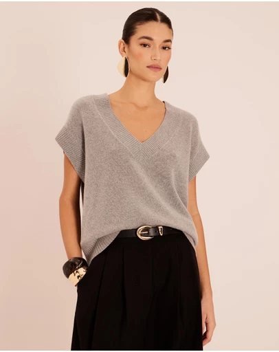 AERE - Aofie Merino Wool Blend Knit Vest