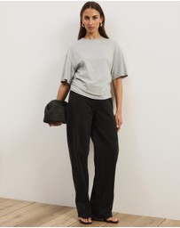 Atmos&Here - Short Sleeve Funnel Neck T-Shirt