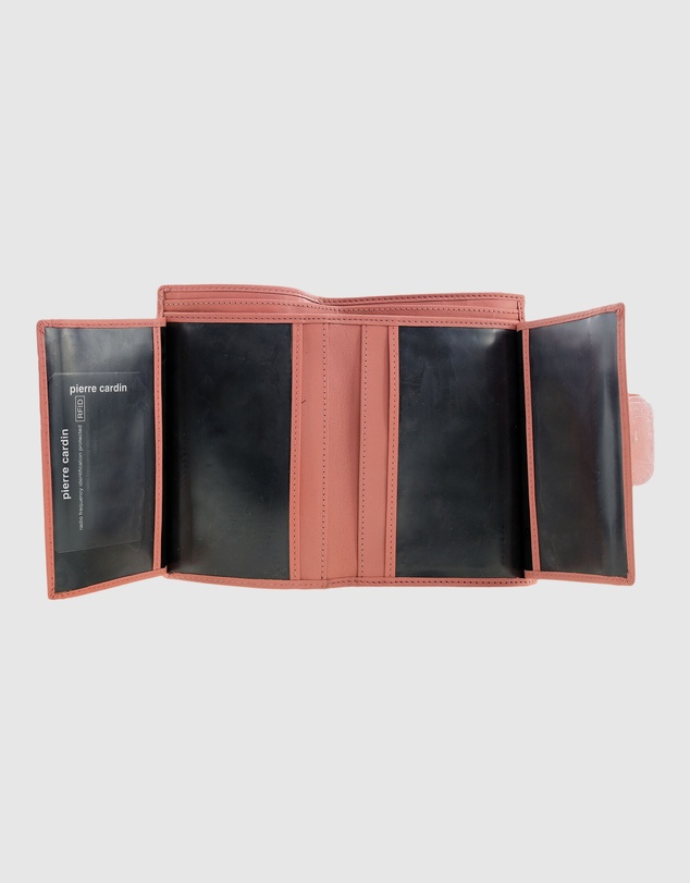 Pierre Cardin - Woven Leather Long Wallet with RFID