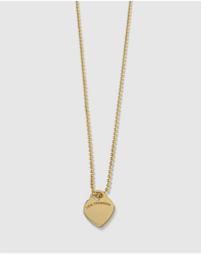 Von Treskow - Fine necklace with VT flat heart