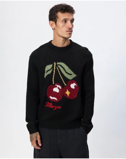 X-Large - Cherry Knit Sweater