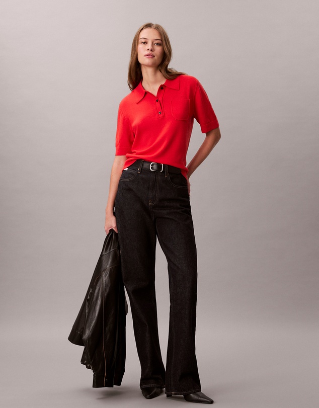 Calvin Klein - Merino Wool Polo Jumper