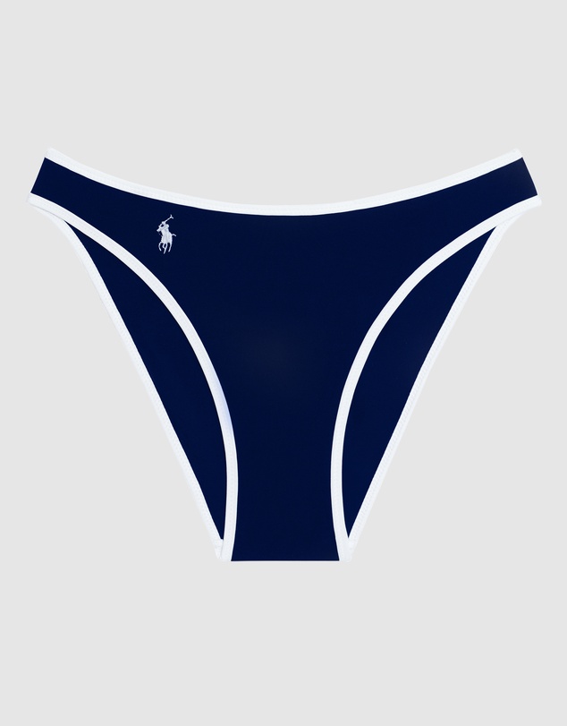 Polo Ralph Lauren - Logo Icons Scoop Waist High Leg Bikini Bottom