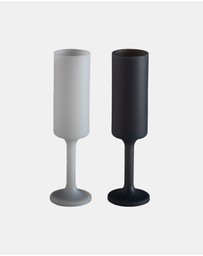porter green - seff | silicone unbreakable champagne flutes