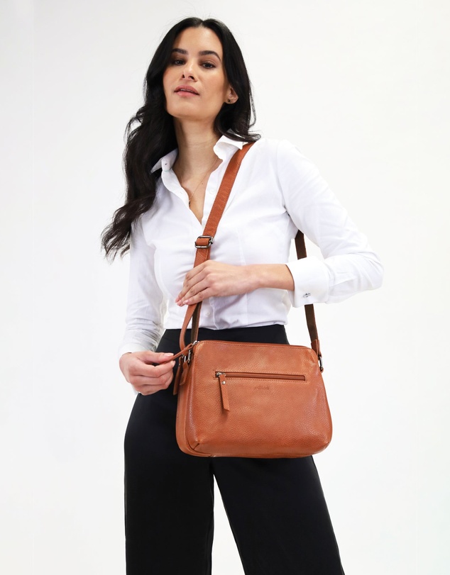 Milleni - Milleni Ladies Genuine Leather Cross-Body Bag