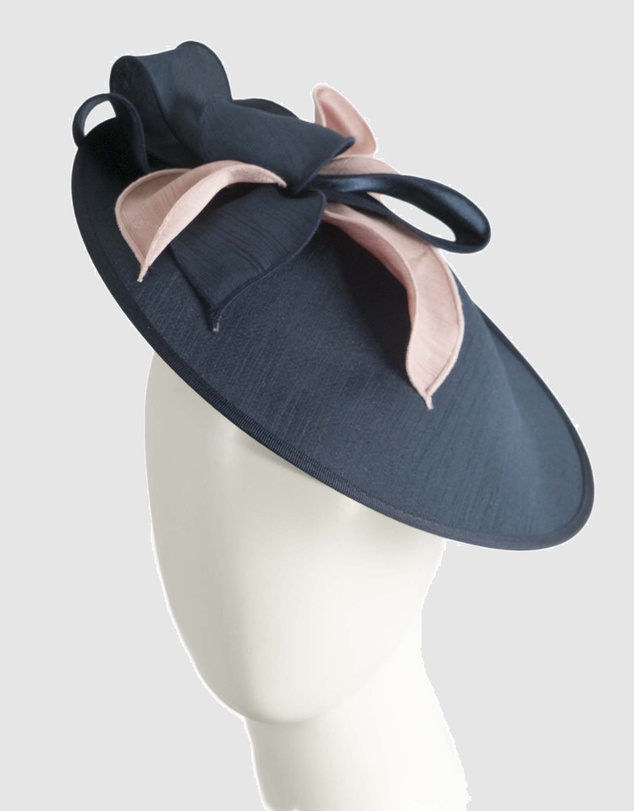 Max Alexander - Navy Pink Plate Racing Fascinator