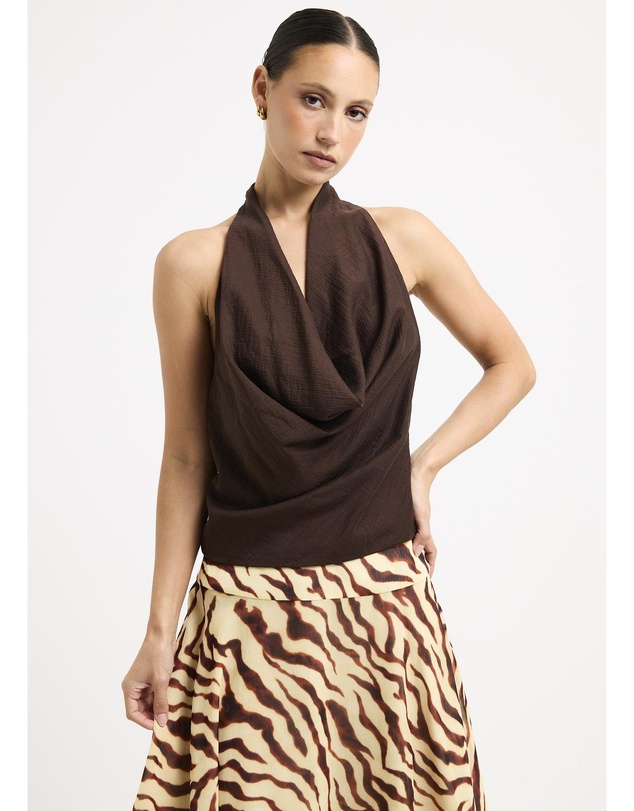 Alice In The Eve - Skye Plunge Cowl Top