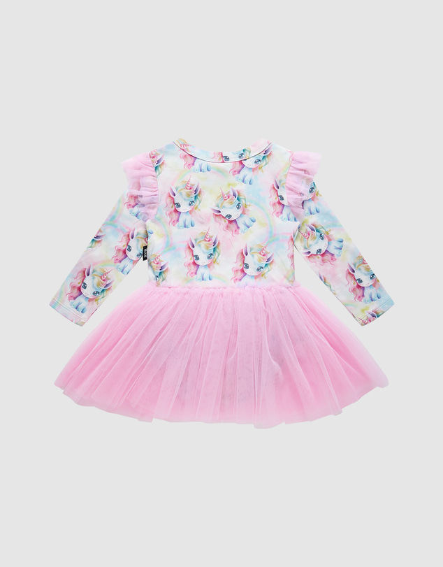 Rock Your Baby - Unicorn Pony Circus Frill Bodysuit Dress
