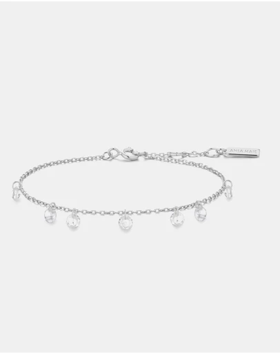 Ania Haie - Ania Haie Silver Droplet Station Bracelet
