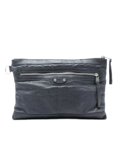 Pre-Loved by Azura Reborn - Pre-Loved Lambskin Motocross Classic Clip M Clutch