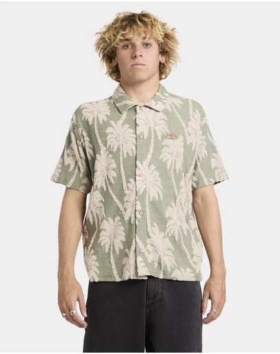RVCA - Mens Palm Fall Short Sleeve Shirt